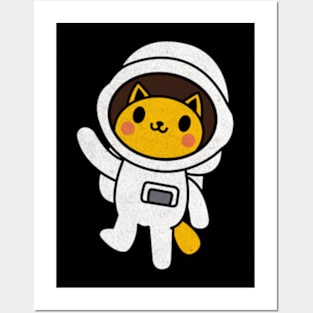 Astronaut Space Cat Posters and Art